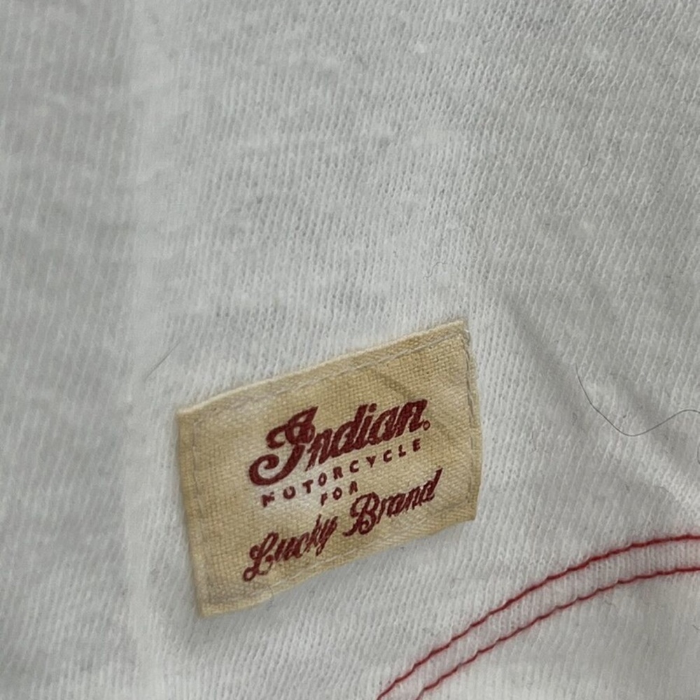 Luck Brand Indian Motorcycle Baseball Shirt NWT - Picture 3 of 4